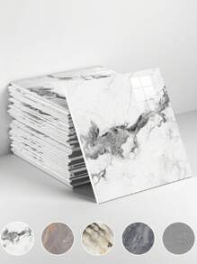 10/20PCS Marble Wall Panels Peel And Stick Backsplash Marble Look Tile, Ideal For: Kitchen Bathrooms Living Rooms Bedrooms Fireplace Shower Tile, Renovation Stickers Peel Wall Panels, Wall Paper, Wallpapers, Spring Decoration Items Refresh Your Home, Rama Decoration Stickers