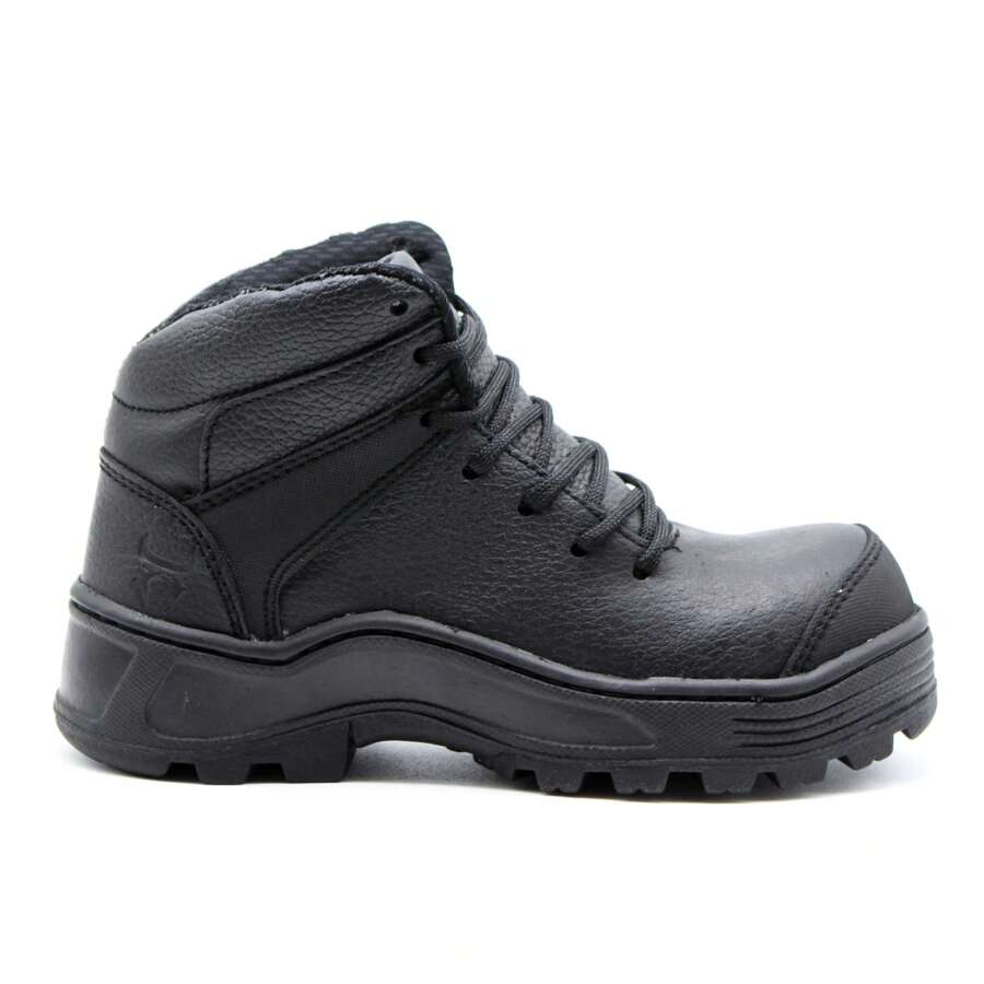 Bota Seguridad Industrial Trabajo Casquillo Calzado Hombre - Negro - Ver 1