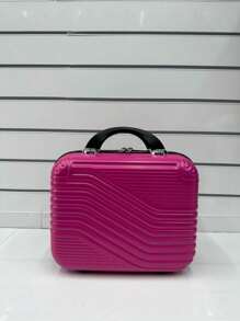 Travel Suitcase Kit 10 KG 8KG 4 Wheels 360 Degree Rotation Fiber + Toiletry Bag - 玫紅色 - 查看 4