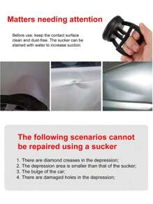 1 件迷你汽车修理工具 - 吸盘凹痕拉拔器，非常适合汽车凹痕去除，5.5 厘米 * 7 厘米小吸盘