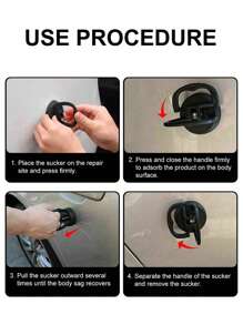 1 件迷你汽车修理工具 - 吸盘凹痕拉拔器，非常适合汽车凹痕去除，5.5 厘米 * 7 厘米小吸盘