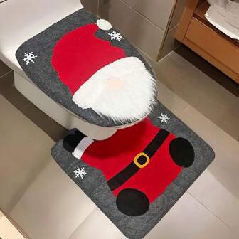 2pcs Decorations Decoration Supplies Gnome Santa Claus Toilet Set Bathroom Creative Layout Dress Up Two-Piece Set Xmas Party Decorations Home Festival Decors Best Gifts Birthday Home Decor Christmas Decorations Room Decor Christmas Winter Christmas Decorations Home Christmas Gifts Christmas Decor