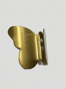 1 个不锈钢蝴蝶设计墙钩 - 金色 - 查看 8