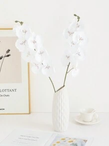 1 peça de flores artificiais de orquídea borboleta, buquês de seda, plantas falsas, decoração de quarto, decoração de outono, centro de mesa, presentes para o Dia dos Namorados, decorações para festas de aniversário, cestas de flores para casamento, noiva segurando flores, móveis para casa, salas de jantar, quartos, peitoris de janela, vasos, decorações, decorações de ano novo, jardins ao ar livre, início da temporada escolar, dia dos namorados, presente - Multicolorido - Ver 23