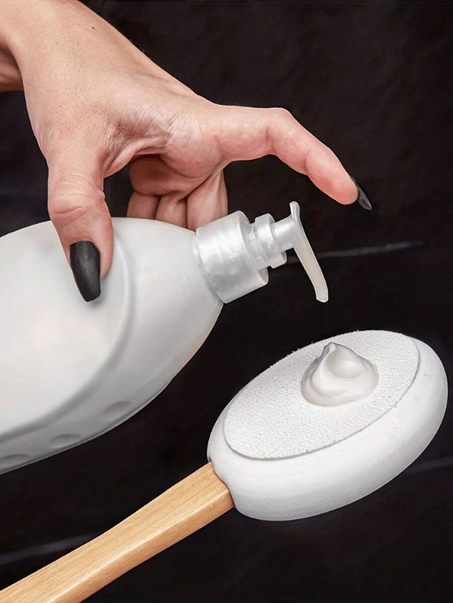 Back Applicator, For Elderly, Women, Moisturizing, Sunscreen, Skin Cream Applicator Brush, Wooden Handle, Bath Brush Head, Lotion Spreader,Bag,Organizer,Storage,Hair Clips