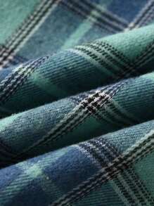 Young Boy Plaid Long Sleeve Shirts, Kids Button-Down Collar Shirts For Autumn - Multicolor - View 7