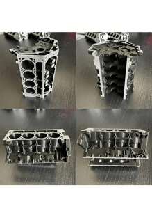 1pc Unique Engine Cylinder Desktop Organizer - Card Holder & Pen Rack, Perfect Gift For Auto Enthusiasts And Mechanics, Lightweight Resin Structure