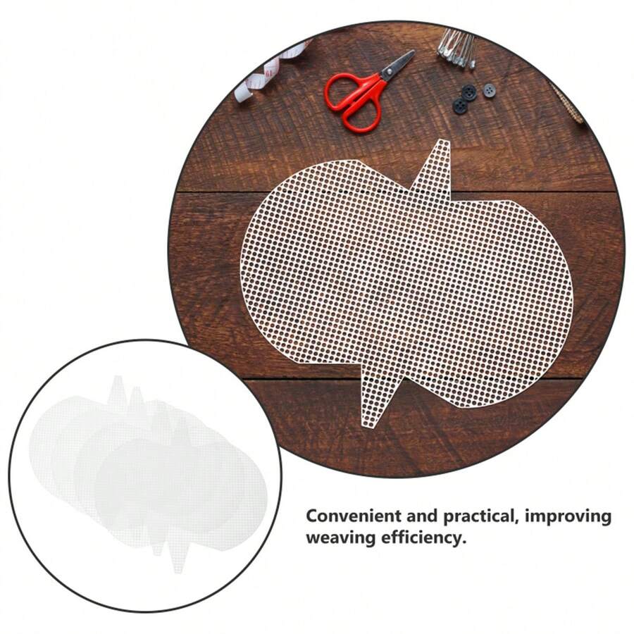 4 Pcs Cross Stitch Grid Board Mesh Plastic Canvas Kit Bag Making DIY