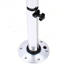 YUNRUX Removable Table Legs, 60 * 38 * 72cm RV Table With 4 Cup Holders, Oak Desktop, Table Legs Height Adjustable, Boat Table For RV Caravan, Boat Table