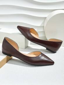 Fall/Winter New Fashion Pointed Toe Flat Slip-On Casual Women Shoes