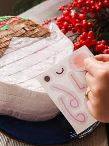 I LOVE FANCY DRESS 1pc Elf Piñata Cute Christmas Party Games Fun Santas Helper With Stickers DIY Face Design Xmas Decoration Pinata Party Game - Pink - View 3