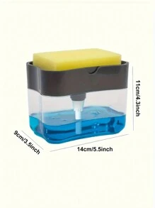 1/3 件装皂液器泵瓶，带海绵架，塑料液体皂液挤压容器，厨房洗碗皂液器，水槽配件，高效清洁工具 - 皂液器 - 查看 12