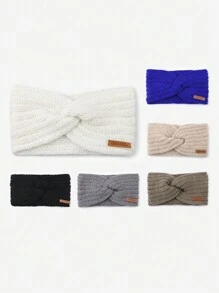 GRANK 2pcs Letter Patch Decor Hair Band - Multicolor - View 2
