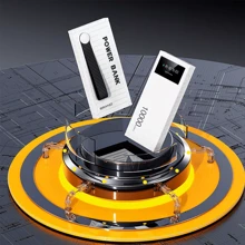 10000mAh 2 USB Power Bank Pack Fast Charger External Battery For Mobile Phone - White - View 3