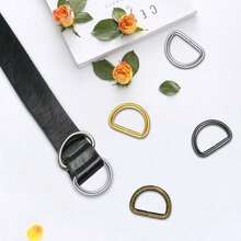 10pcs Metal D Rings, D Ring Purse Straps D Shape Buckles Multi Purpose Metal D Ring Semi Circular D Ring For Hardware Bags Ring Hand DIY Accessories - Black - View 8