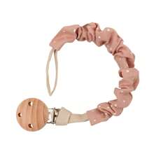 1pc Infant Fashion Printed Grid, Polka Dot & Striped Pacifier Clip & Wooden Pacifier Clip, Daily Use - Multicolor - View 31