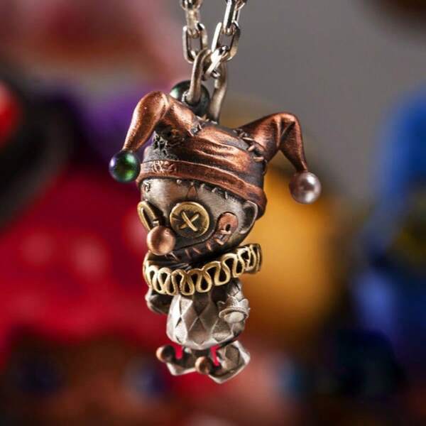 New Style Men's Vintage Joker Doll Pendant Necklace