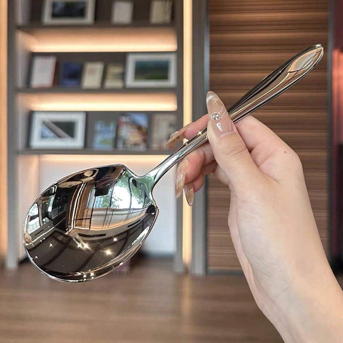 Stainless Steel Serving Spoon, Used For Separating Food, Hotel Or