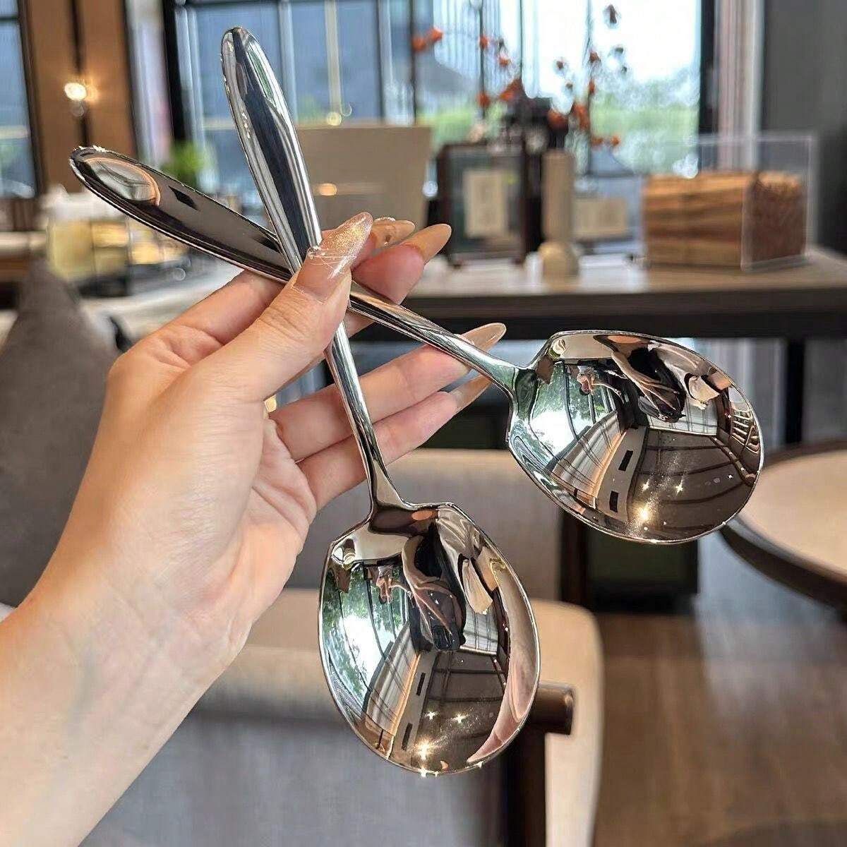 Stainless Steel Serving Spoon, Used For Separating Food, Hotel Or