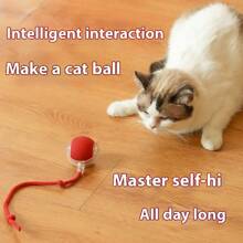 1pc Upgraded Pet Teaser Toy With String And Ball - Multicolor - View 2