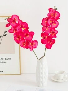 1 peça de flores artificiais de orquídea borboleta, buquês de seda, plantas falsas, decoração de quarto, decoração de outono, centro de mesa, presentes para o Dia dos Namorados, decorações para festas de aniversário, cestas de flores para casamento, noiva segurando flores, móveis para casa, salas de jantar, quartos, peitoris de janela, vasos, decorações, decorações de ano novo, jardins ao ar livre, início da temporada escolar, dia dos namorados, presente - Multicolorido - Ver 25