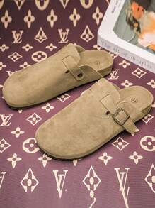 Tongs décontractées pour hommes, sandales confortables à semelle épaisse antidérapante, chaussons unisexes pour intérieur/extérieur pour le printemps, l'automne et l'hiver