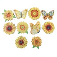 10 Sunflower Diamond Painted Coasters Kit With Holder DIY Diamond Painted Round Diamond Shaped Diamond Sunflower Diamond Painted Coasters Kit Spring Sunflower Diamond Painted Coasters Suitable For Beginners Adult And Children's Arts And Crafts Supplies