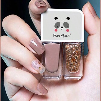 2件/套新版水性指甲油，快干，网红色，学生妹子必备