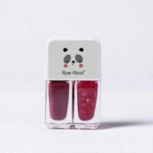 2 peças/Conjunto Esmalte de Unha à Base de Água Novo, Embalagem Dupla, Secagem Rápida, Cores Populares para Manicure de Estudantes - Rosa chiclete - Visão 2