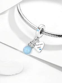 1Pc Giáng sinh thời trang dễ thương bóng đèn phát sáng loạt hạt quyến rũ phù hợp cho phụ nữ vòng tay vòng đeo tay tự làm đồ trang sức và trang phục hàng ngày phù hợp trang trí đồ trang sức cho bé gái - bóng đèn 3D - Xem 5