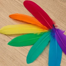 30-300 piezas/Set Plumas de plumón de ganso suaves para decoración de tocados, fiesta, festival, accesorios de actuación en el escenario, manualidades DIY