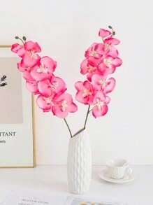 1 peça de flores artificiais de orquídea borboleta, buquês de seda, plantas falsas, decoração de quarto, decoração de outono, centro de mesa, presentes para o Dia dos Namorados, decorações para festas de aniversário, cestas de flores para casamento, noiva segurando flores, móveis para casa, salas de jantar, quartos, peitoris de janela, vasos, decorações, decorações de ano novo, jardins ao ar livre, início da temporada escolar, dia dos namorados, presente - Multicolorido - Ver 13