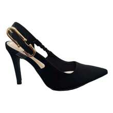 Bebece Women's Slingback Pointed Toe High Heel Pumps - màu đen - Xem 1