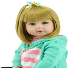 18 Inch 45 CM Reborn Baby Dolls Handmade Realistic Reborn Babies Girl Magnetic Pacifier Toys - Multicolor - View 8