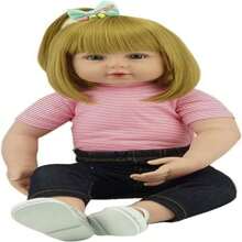 18 Inch 45 CM Reborn Baby Dolls Handmade Realistic Reborn Babies Girl Magnetic Pacifier Toys - Multicolor - View 4