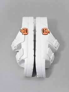 2024 时尚女士杏色百搭室内防滑耐磨 EVA 轻便拖鞋，柔软舒适户外凉鞋 - 白色 - 查看 6