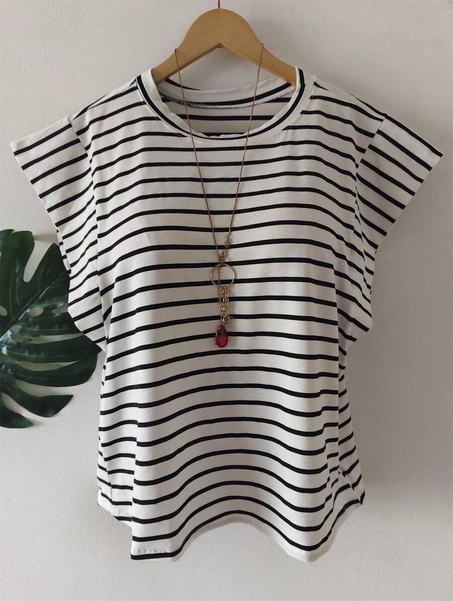 WOMEN'S BLOUSE - Đen và trắng - Xem 1