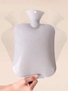 500/1000 毫升带盖毛绒热水袋，便携式橡胶热水袋，用于缓解疼痛、痛经、手脚 - 彩色 - 查看 10