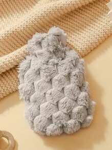 500/1000 毫升带盖毛绒热水袋，便携式橡胶热水袋，用于缓解疼痛、痛经、手脚 - 彩色 - 查看 7