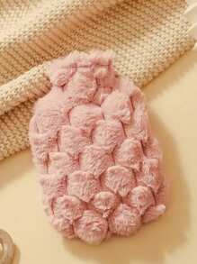 500/1000 毫升带盖毛绒热水袋，便携式橡胶热水袋，用于缓解疼痛、痛经、手脚 - 彩色 - 查看 8