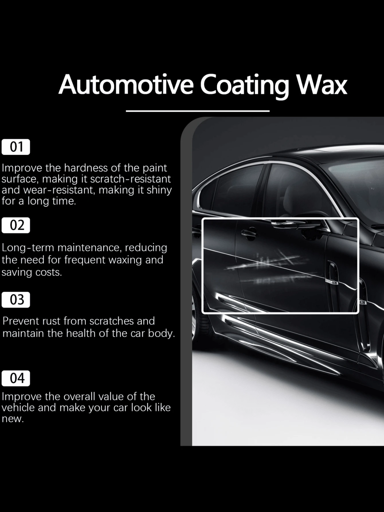 Car Scratch Coating Paste Car Paint Polishing Maintenance AntiFouling