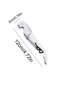 1入組多色簡約多功能鋅合金啤酒和葡萄酒開瓶器，適用於派對、酒吧、旅館、餐廳、廚房，商業和家庭使用，可開瓶、啤酒罐和易拉罐