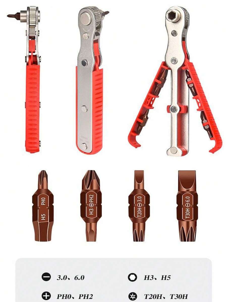 Right angle screwdriver stocking stuffers mini ratcheting 90 degree