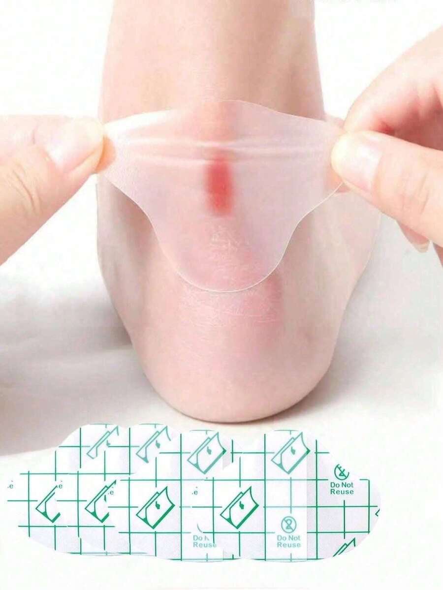 40 件装凝胶足跟保护垫、粘性吸塑垫，用于足跟衬垫、鞋贴、止痛和足部护理垫 - 彩色 - 查看 1