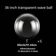 35 件透明泡泡球套装，适用于生日派对装饰、海洋主题泡泡装饰、郊游、毕业典礼、情人节、母亲节、圣诞节、各种节日装饰 - 多色 - 查看 10