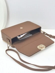 MINGYOU 新款迷你斜挎钱包，时尚刺绣，柔软双拉链，多功能大容量手机包，甜美可爱精致，女士年轻学生斜挎包，适合购物、约会、送礼，可作钱包、手机包、女士钱包、手拿包 - 駝色 - 查看 8