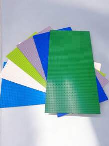 1 件经典 32*64 点积木底板，DIY 组装墙壁建筑板兼容品牌玩具，非常适合/圣诞礼物房间装饰 - 彩色 - 查看 2