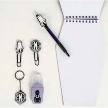 Netflix Wednesday Stationery Set Officially Licensed Premium Desk Kit - Perfect Stationery Set For School - Multicolor - View 3