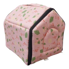 猫空调屋，狗窝，带拉链的宠物猫床，防水可拆卸户外宠物床