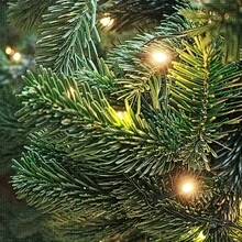 24 件栩栩如生的人造松树枝，逼真的圣诞常绿植物，DIY 花环和花环，家庭花园户外装饰，圣诞节 - 綠色 - 查看 3